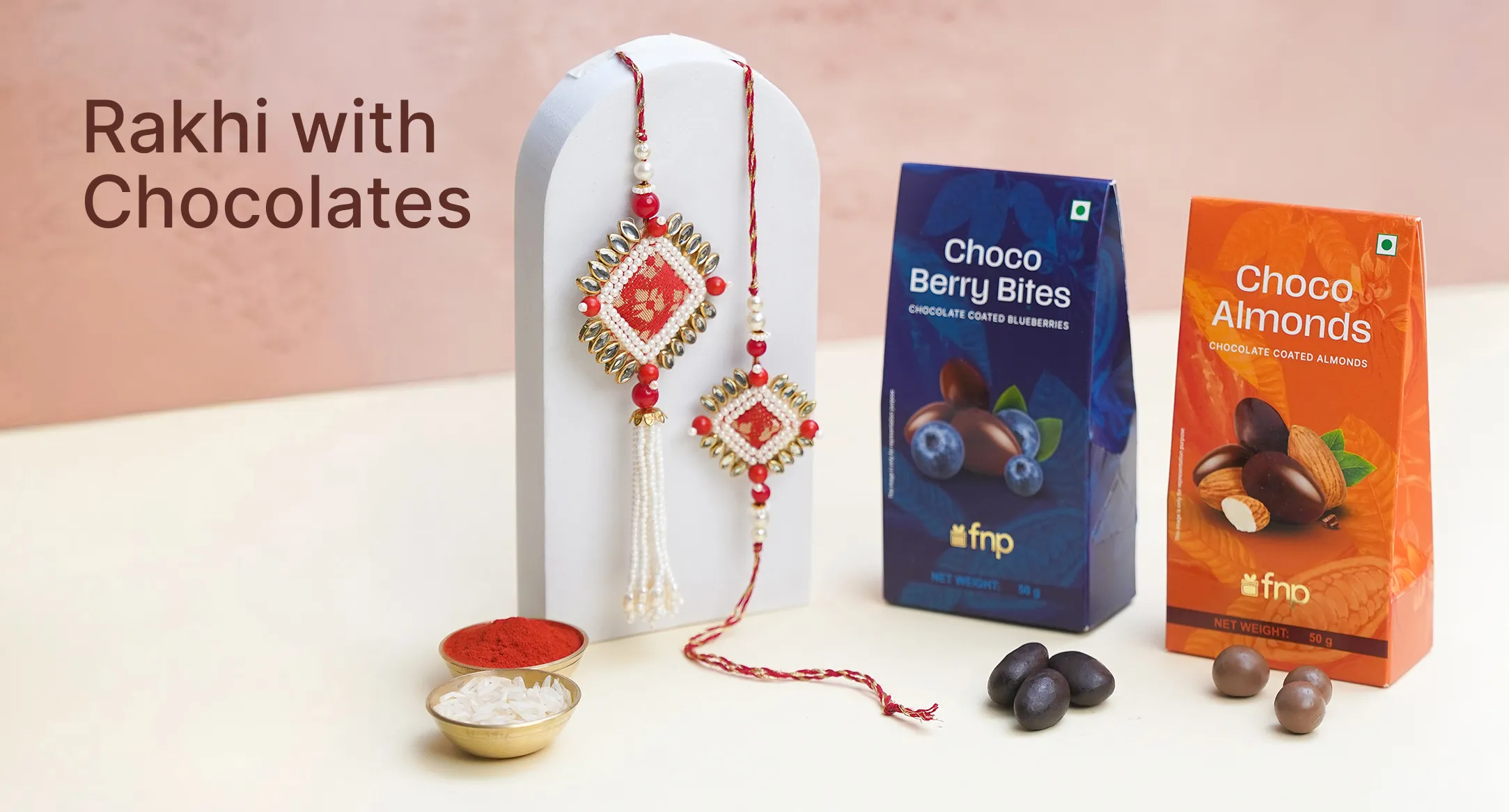 Rakhi with chocolates